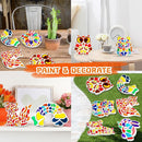 EggSun 8Pcs Stepping Stones Painting Craft Kit for Kids 4 8 6, DIY Garden Stones Outdoor Paint Your Own Ceramic Rainbow Arts and Crafts for Boys Girls Ages 4 7 9 10 12 Birthday Gifts by TinyTreasures Baby Boutique