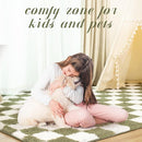 Super Soft Rug for Bedroom, 5x8 Ft Green and White Area Rug Classic Checkered Shaggy Anti-Skid High Pile Soft Fluffy Rug Fuzzy Carpet for Living Room Bedroom Kids Room Nursery, Dorm Home Decor by TinyTreasures Baby Boutique