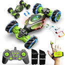 1:12 Hand Gesture Sensing Rc Stunt Car Large Drifting Rc Car with Watch Hand Controlled Twist Cars Offroad 360° Rotation with Lights Music, Birthday Xmas Gifts for Boys Adults Kids by TinyTreasures Baby Boutique