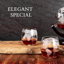 Whiskey Glass for Men, Whiskey Globe Glass for Liquor, Bourbon, Vodka, Cocktails, Scotch liquor Father's Day Anniversary Unique Gifts - 310ml Gifts for Men, 2 pcs by CozyNest Decor