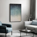VAN GOGH ART Framed Blue Abstract Starry Night Art Print, 24x36 Inch, Modern Wall Art for Living Room, Bedroom, Office by CozyNest Decor