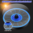 SZMP Solar Fountain Upgrade, 3.5W Solar Powered Bird Bath Fountains with Flower, Outdoor Water Feature Solar Pump with 7-in-1 Nozzles, 4 Fixed Pipes for Humingbirds, Garden, Pool, Pond, and Fish Tank by GreenHaven Gardens