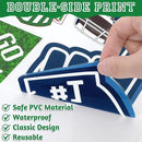 Football Window Clings, Football Party Decorations, Touch Down Party Window Stickers, Green Brown Themed Stickers Decal Gel for Touchdown Party Decor Accessories Set by CozyNest Decor