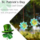 HDCRYSTALGIFTS 2PCS Crystal Prisms Suncatchers for Windows Christmas Ornaments,Lucky Four Leaf Clover Rainbow Maker Hanging Prism Sun Catchers for Home Garden Decoration,45mm by GreenHaven Gardens