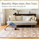 Lillefolk Baby Play Mat for Floor – 6x8ft Terracotta | Soft Non Toxic Premium EVA Foam Tiles for Tummy Time, Crawling & Playroom – Waterproof Interlocking Floor Mat for Babies & Toddlers (12 Tiles) by TinyTreasures Baby Boutique
