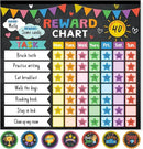 Reward Chart for Kids,Magnetic Behavior Chore Chart for Kids at Home,26 Black Chore Charts,1960 Star Stickers,56 Reward Stickers,Incentive Chore Chart to Develop Responsibility and Good Habits by CozyNest Decor