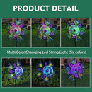 Solar Peacock Wind Spinners for Yard and Garden, 40 Inch Solar Windmill Garden Whirligig Kinetic Spinners Decor for Lawn,Patio&Yard, Metal Whirligigs Green Wind Spinners Outdoor by GreenHaven Gardens