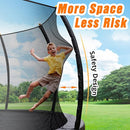 14FT Pumpkin Trampoline with Basketball Hoop, Balance Bar and Enclosure Net, Outdoor Trampoline for Kids and Adults, Capacity 880 lbs by TinyTreasures Baby Boutique