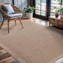 CAMILSON Easy Jute Rug 6x9, Indoor Outdoor Natural Color Fiber Area Rugs for Living Room Patio and Kitchen Rug, Sisal Boho Woven Design, Easy-Cleaning, Washable Outside Carpet Alfombras para(6 x 9) by CozyNest Decor