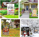 Doncida 20 Pack Seasonal Garden Flags Set Double Sided 12x18 Inch Small Yard Flags, Holiday Seasonal Garden Flag for Outside Decoration for All Year Round by GreenHaven Gardens