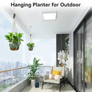 USLAI Macrame Plant Hanger Indoor Outdoor, Up to 4-15 inch Pot, Heavy 20lb Planters, Extra Long Strong Hanging Planter Basket, Boho Home Decor, 35 Inch, Ivory, Set of 2 (POTS NOT Included) by GreenHaven Gardens