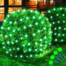 Led Net Lights Christmas Lights Outdoor Green Christmas Net Lighting with 121Led Mini Globe Lights 5ftx5ft, Outdoor Indoor Fairy Mesh Net Lights for Christmas Trees, Bushes, Shrubs Decorations by GreenHaven Gardens