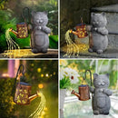 Mothers Day Mom Gifts for Mom, Solar Garden Outdoor Statues Cat with Kettle Light, Birthday Mom Gifts for Her Women Grandma, Cat Lovers Gifts for Women, Gardening Gifts House Warming Gifts New Home by GreenHaven Gardens