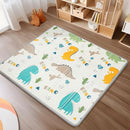 Foldable Baby Play Mat, PIGLOG 0.6in Thick Waterproof Playmats for Babies and Toddlers Kids, Safe Foam Playmat for Tummy Time, 50x50 Playpen Mat, Reversible Portable Floor Mat for Infant, Dinosaur by TinyTreasures Baby Boutique