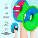 EVERICH Upgraded Toss and Catch Ball Game Set - Indoor and Outdoor Games for Kids 3-12, Beach Sand Pool Water Toy Includes 4 Paddles 4 Sticky Balls, Great Birthday Easter Gifts for Boys Girls by TinyTreasures Baby Boutique