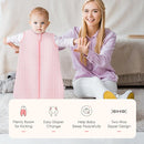 SWEET DOLPHIN Baby Sleep Sack 18-24 Months - 100% Cotton 2-Way Zipper TOG 0.5 Infant Wearable Blanket, Newborn Essentials Toddler 3 Pack Sleeping Sacks - Pink by TinyTreasures Baby Boutique