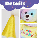 Cuteoy Happy Birthday Dog Musical Stuffed Animal Shaking Singing Dancing Plush Puppy Toy Electric Interactive Animated Plushies Gifts for Kids Girls Boys by TinyTreasures Baby Boutique