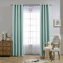NICETOWN Aqua Blue Bedroom Curtains 72 inches Long, Grommet Blackout Thermal Insulated Window Treatment Room Darkening for Bedroom/Home Office, 2 Panels, W37 x L72 by TinyTreasures Baby Boutique