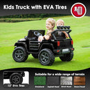 24V 2 Seater Ride On Truck with Remote Control 4WD Electric Car for Kids Ride On Car Battery Powered Ride On Toy Car with Music Player, LED Lights, Bluetooth, Rear Shock Absorber, Black by TinyTreasures Baby Boutique