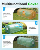 Quictent Portable Mini Cloche Greenhouse w/ Elevated Bottom, Large U-Shaped Zipper Mesh Door & 2 Side Screen Window Waterproof UV-Resistant Hot House for Indoor Outdoor, 95" x 36" x 36" (Green) by GreenHaven Gardens
