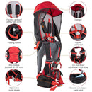 Baby Shoulder Carrier Baby Hiking Backpack Carrier with Rain Cover Sun Shade for Child Safe Backrest and Toddler Ergonomic Seat Holds 40 Pound for Children Between 6 Months-3 Years Old Babies by TinyTreasures Baby Boutique