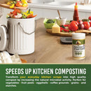 Compost Starter - 100x Concentrated All Natural Compost Accelerator for Countertop Kitchen Bin - Odor-Free, Fast-Acting Microbial Formula - Approximately 73 Scoops by GreenHaven Gardens