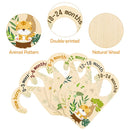 R HORSE 8Pcs Safari Baby Closet Dividers, Double Sided Nursery Hanger Dividers Wood Baby Closet Size Organizers for Boy Girl Birthday Christmas Gift (0-24 Months) by TinyTreasures Baby Boutique