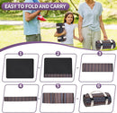 Picnic Blankets Outdoor Extra Large-Waterproof Picnic Blanket with Shoulder Carry Strap | Machine Washable Picnic Mat with Sandproof Backing for Park , Grass, Camping, Hiking, Concerts (Blue) by TinyTreasures Baby Boutique