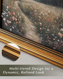 HUARCEY Gold Framed Vintage Wall Deocr for Living Room, Tree Rings Art Abstract Wood Grain Texture Bathroom Art Large Canvas Print Nature Inspired Farmhouse Pictures for Study Office Bedroom 16"x24" by CozyNest Decor
