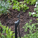 Raindrip 173CPUB, Adjustable Flow Micro Sprinkler Assembly, Quarter-Circle Pattern, Fan Spray, 1/4-Inch Clamp N Pierce® Inlet, Riser & 13-Inch Stake, Drip Irrigation Emitters for Drip Irrigation Gardening Systems, Black by GreenHaven Gardens