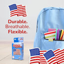 BioSwiss Bandages, American Flag Shaped Self Adhesive Bandage, Latex Free Wound Care, Fun First Aid Kit Supplies for Kids and Adults, 24 Count by TinyTreasures Baby Boutique