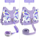Accmor Toddler Harness Leash, Cute Butterfly Kids Leash + Anti Lost Wrist Link for Outdoor Travel, Mini Child Walking Harness Wristband Assistant Strap Belt for Baby Girls (Purple) by TinyTreasures Baby Boutique