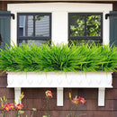 Uieke 6 Bundles Artificial Outdoor Plants UV Resistant Fake Grass Plants Faux Plastic Plants Greenery Shrubs for Home Garden Pathway Window Box Front Porch Cemetery Spring Summer Decor, Green by GreenHaven Gardens