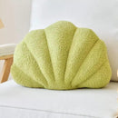 Green Seashell Throw Pillows, Shell Shaped Throw Pillows, 13 Inch Soft Home Decorative Pillow Plush Cushion for Bed Couch Living Sofa Room Decor Accent Throw Pillow by CozyNest Decor