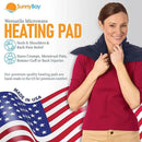 SunnyBay Extra Large Microwave Heating Pad, Microwavable Heavy Weighted Full Body Moist Hot or Cold Pack and Washable Fleece Cover, 10x24 Inches, FSA HSA Eligible, 2.8 lbs, Made in USA, Navy Blue by CozyNest Decor
