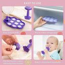 KingKam Baby Breastmilk Popsicle Molds & Baby Fruit Feeder Combo (2 Pack), Breastmilk Popsicle Molds for Teething Relief, BPA Free Silicone Feeder Teether Pops for Babies Infant Self Feeding, 4m+ by TinyTreasures Baby Boutique