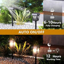 Raynic Solar Pathway Light, 6 Pack Pathway Lights Outdoor, USB-C Rechargable, Waterproof IPX6, 12H Long Lasting Solar Landscape Lights for Walkway Path Yard Lawn Decor, Warm White by GreenHaven Gardens