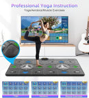 FWFX Dance Mat for Kids and Adults, 2-Player Musical Electronic Dancing Game for TV, Active Indoor Game for Family Parties & Basement Fun - Birthday for Boys, Girls (Gray) by TinyTreasures Baby Boutique