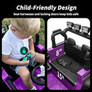 12V Kids Ride on Car Truck, Kids Electric Vehicles Car Ride on Toy for Toddlers 3-5 with Remote Control - Purple by TinyTreasures Baby Boutique