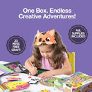 20 Arts & Crafts Kit for Kids, All-Inclusive, No Mess Craft Kits & Supplies for Boys & Girls – DIY Creative Activity, Easy Step-by-Step Guide, Individually Packaged Crafts, Christmas Gift, Travel Gift by TinyTreasures Baby Boutique