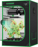 VIVOSUN S223 2x2 Grow Tent, 24"x24"x36" High Reflective Mylar with Observation Window and Floor Tray for Hydroponics Indoor Plant for VS1000 by GreenHaven Gardens