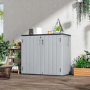 Large Outdoor Storage Box,Resin Sheds&Outdoor Storage Waterproof/Lockable,Outdoor Storage Cabinets for Balcony,Garage,Backyard (37Cu.ft-Pale Grey) by GreenHaven Gardens