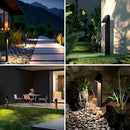 Solar Walkway Light, Dimmable Metal Solar Pathway Light Outdoor IP65 Waterproof, 3000K 500LM Solars Yard Lights for Yard Garden Patio Landscape Lawn by CozyNest Decor