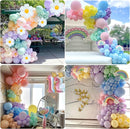 5th Birthday Decorations Girl, Slmeno Daisy Pastel Balloon Arch Kit 219Pcs, 5 Year Old Girl Pastel Rainbow Party Decorations, with Happy Birthday Banner, Cake Toppers, Gold Butterfly Decoration by TinyTreasures Baby Boutique