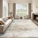 Washable Rug 9x12 Area Rugs for Living Room: Large Neutral Soft Rug Abstract Non Slip Low Pile Modern Carpet for Bedroom Kitchen Nursery Office Dining Room Indoor (Beige, 9'x12') by TinyTreasures Baby Boutique