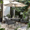 Favoyard Patio Chair Cushions 18 x 18 x 3 Inch Waterproof Outdoor Seat Cushions for Patio Furniture 3-Year Color Fastness Garden Sofa Couch Pads with Handle & Adjustable Straps Set of 2, Dark Grey by GreenHaven Gardens