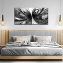 Black and White Pictures for Wall Abstract Art Wall Decor for Living Room Bedroom Office Wall Art 24 x 48 Inch by CozyNest Decor