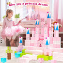 Updated Magnetic Blocks-Princess Castle, Creative Magnetic Building Blocks Toddler Toys, Birthday Gifts for Kids 3+ Years Old, STEM Montessori Sensory Toy for Boys & Girls Age 3-4 4-5 6-8 by TinyTreasures Baby Boutique