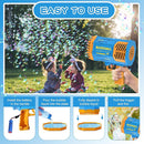 Bubble Machine Gun Kids Toys, Bubble Gun with Colorful Lights and Thousands Bubbles, Outdoor Toy Birthday Party Halloween Favors for Boys Girls Age 3 4 5 6 7 8 9 10 11 12 Years Old by TinyTreasures Baby Boutique