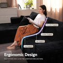 ovios Sectional Cloud Couch for Living Room, Modular Floor Sofa with Plush Corduroy, No Assembly Required, Big Comfy Couches Set with Fluffy Memory Foam, Stupendous U Shaped Sofas with Chaise, Beige by CozyNest Decor